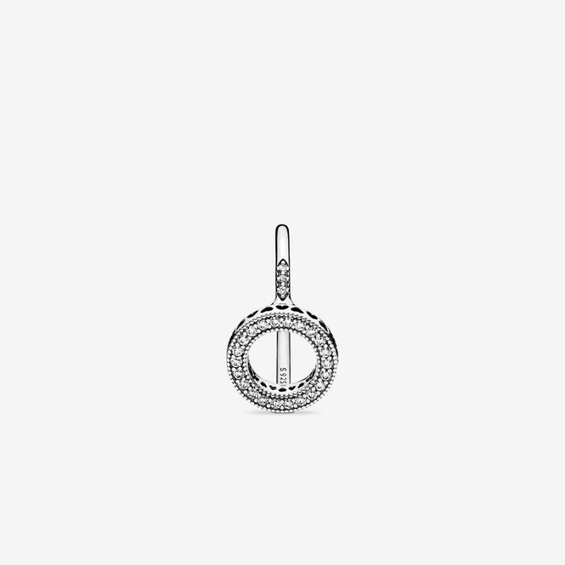 Sterling Silver Pandora Sparkling Halo Halo & Solitaire Rings | 150-ITOKHR