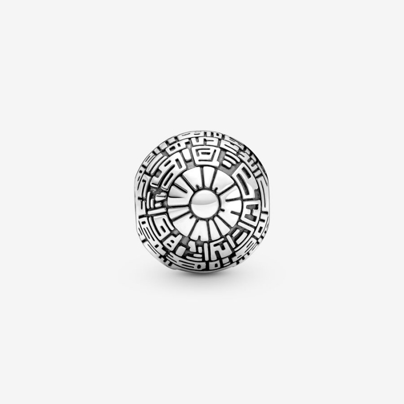 Sterling Silver Pandora Star Wars Death Star Clip Clips | 201-YPHFNU