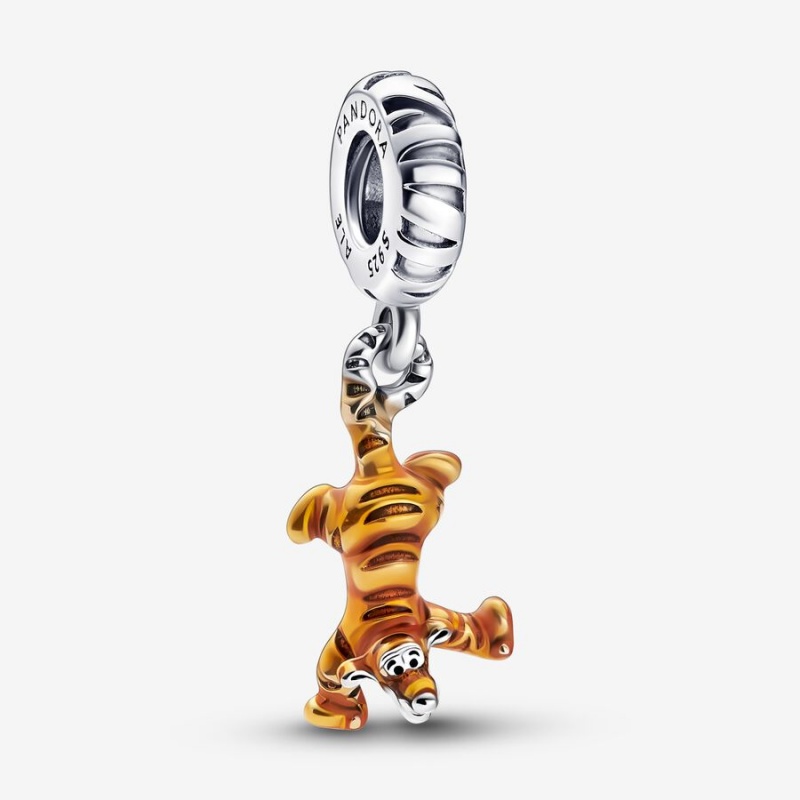 Sterling Silver Pandora Winnie the Pooh Tigger Dangle Dangle Charms | 340-MNECWH