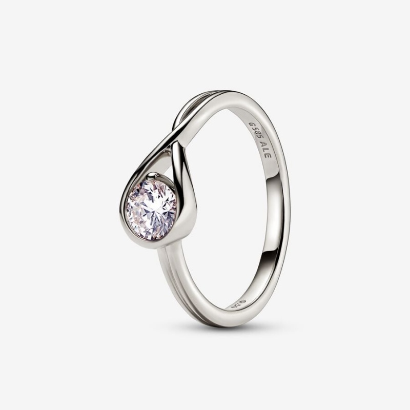 White Gold Pandora Brilliance 0.50 ct tw Lab-Created Diamond Rings | 510-IVPWLM