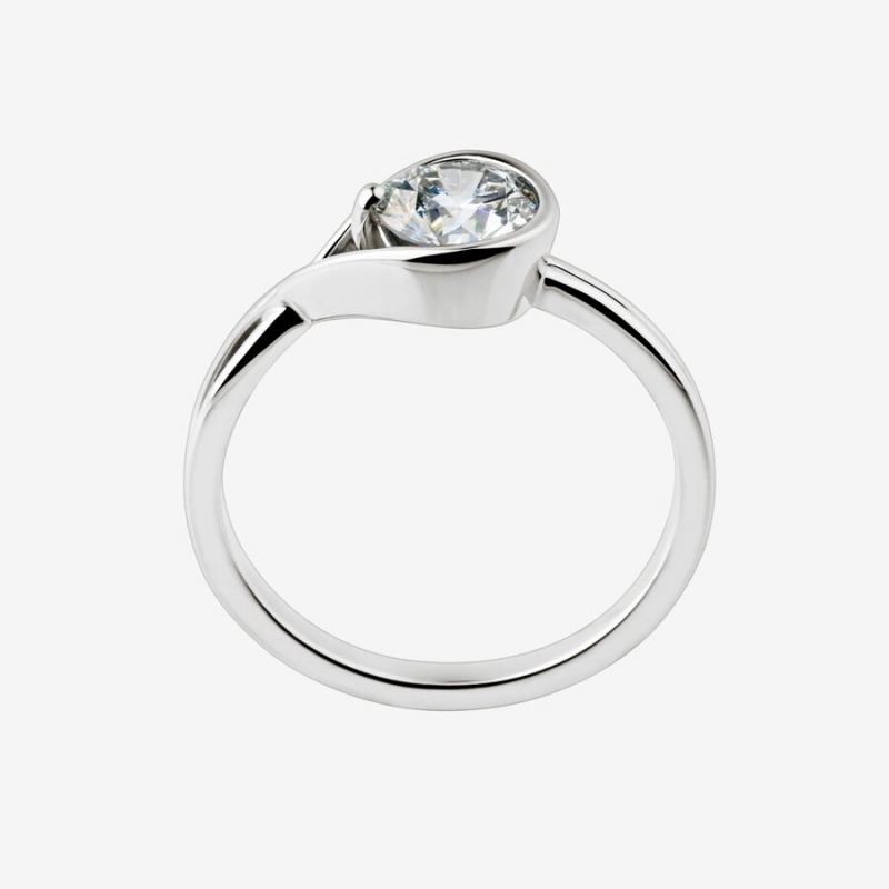 White Gold Pandora Brilliance 1.00 ct tw Lab-Created Diamond Rings | 149-BXVMUW